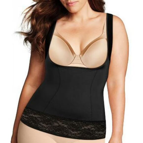 Maidenform NEW WYOB Shapewear Cami Womens Size 3X Black  Firm Foundations Curvy - Picture 1 of 10
